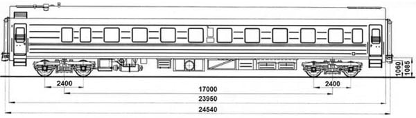 Чертеж вагона
