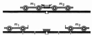Опыт с двумя тележками 2 вариант